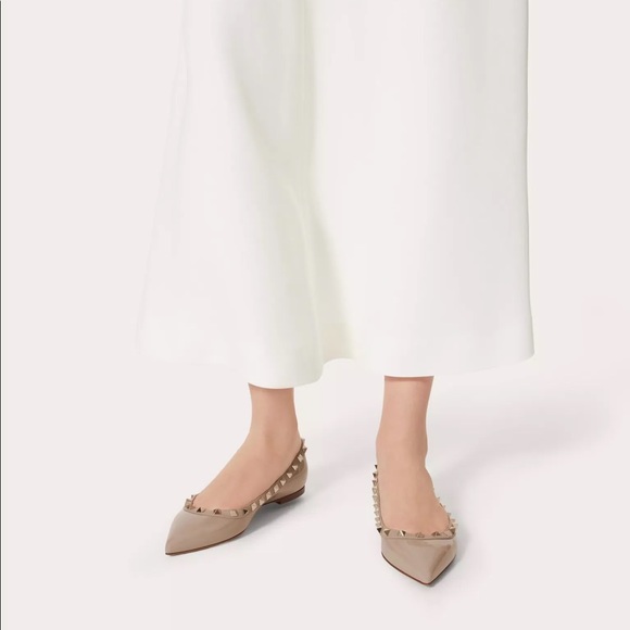 Valentino Garavani Patent Rockstud Pointed Toe Ballerina Flat size 40 - Picture 11 of 12